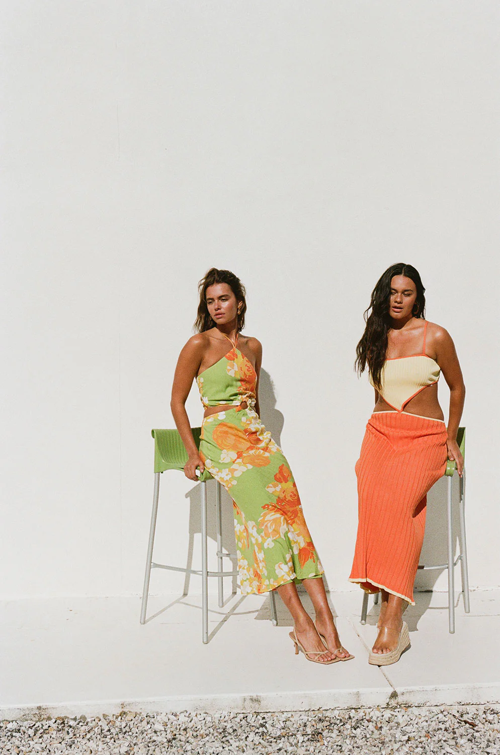 SAMPLE-Gala Cutout Dress - Floral Sunset - Image 5
