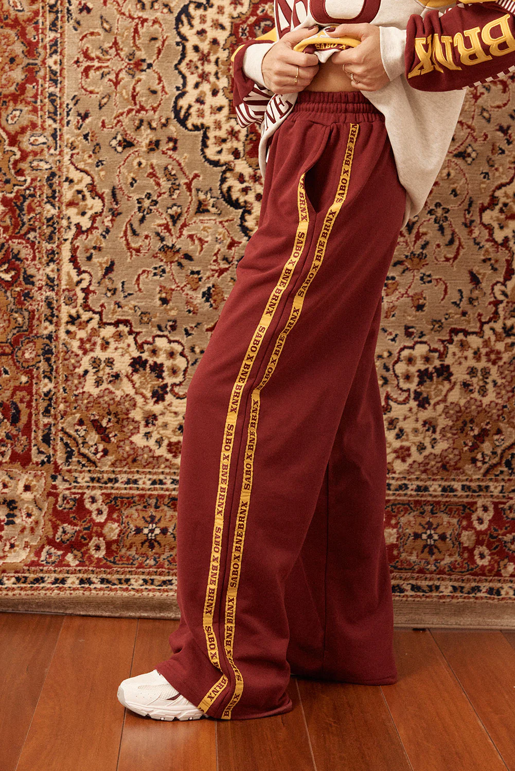 SAMPLE-Goal Pants - Maroon SABO x BRNX - Image 4