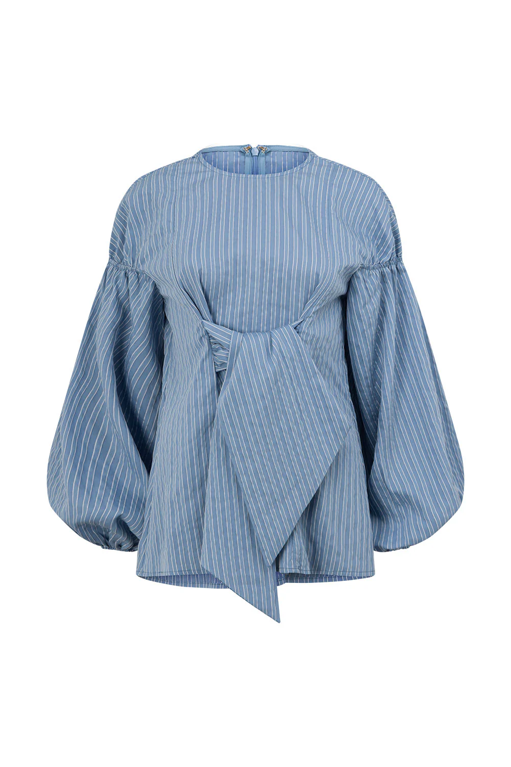 SAMPLE-Hailey Top - Blue Stripe - Image 8