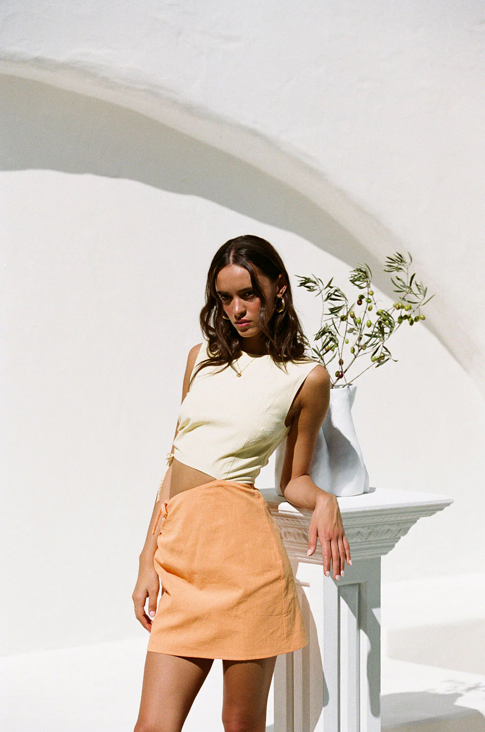 SAMPLE-Isabel Drawstring Dress - Image 3
