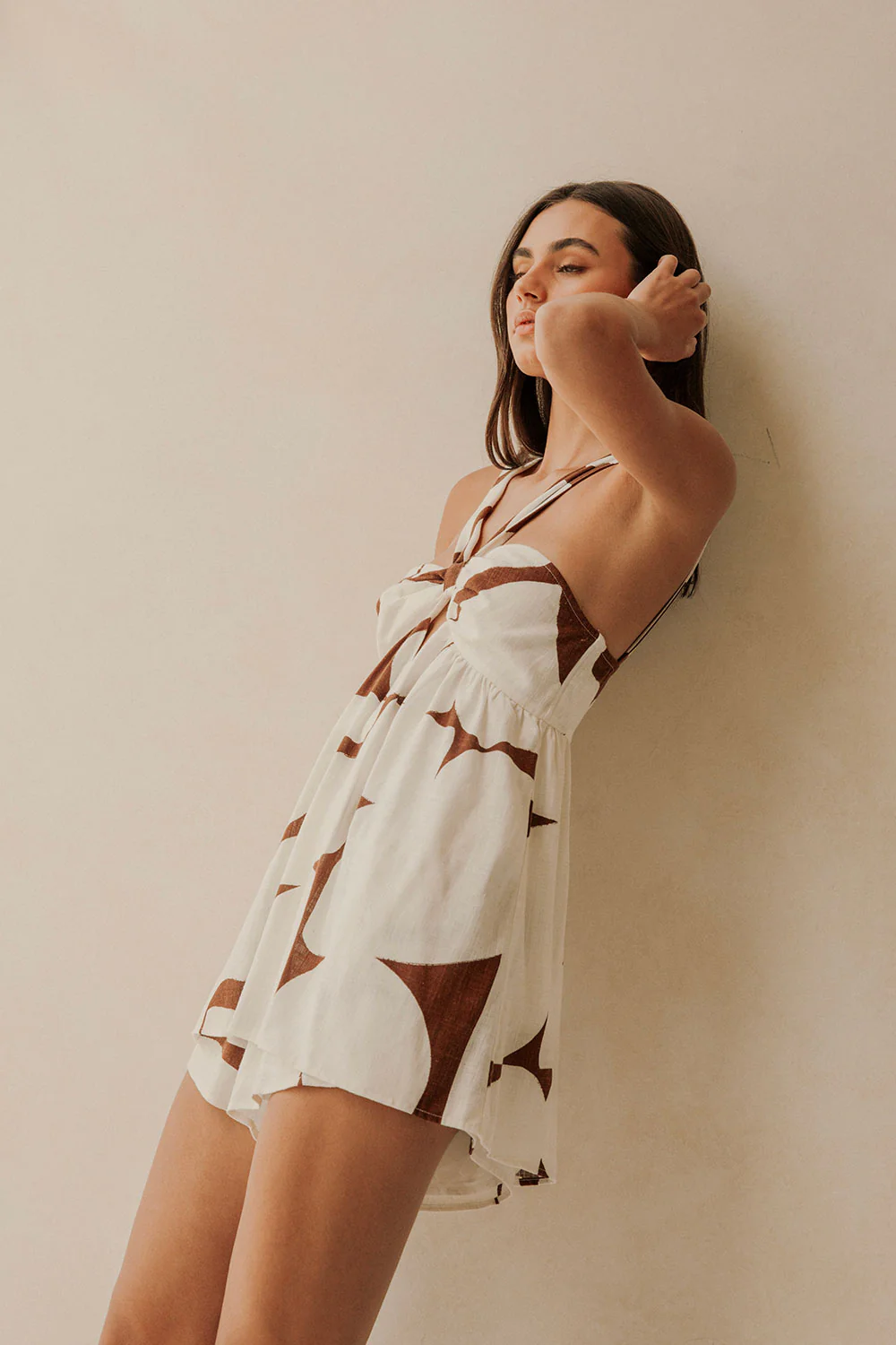 SAMPLE-Jada Playsuit - Sunroom Chocolate - Image 6
