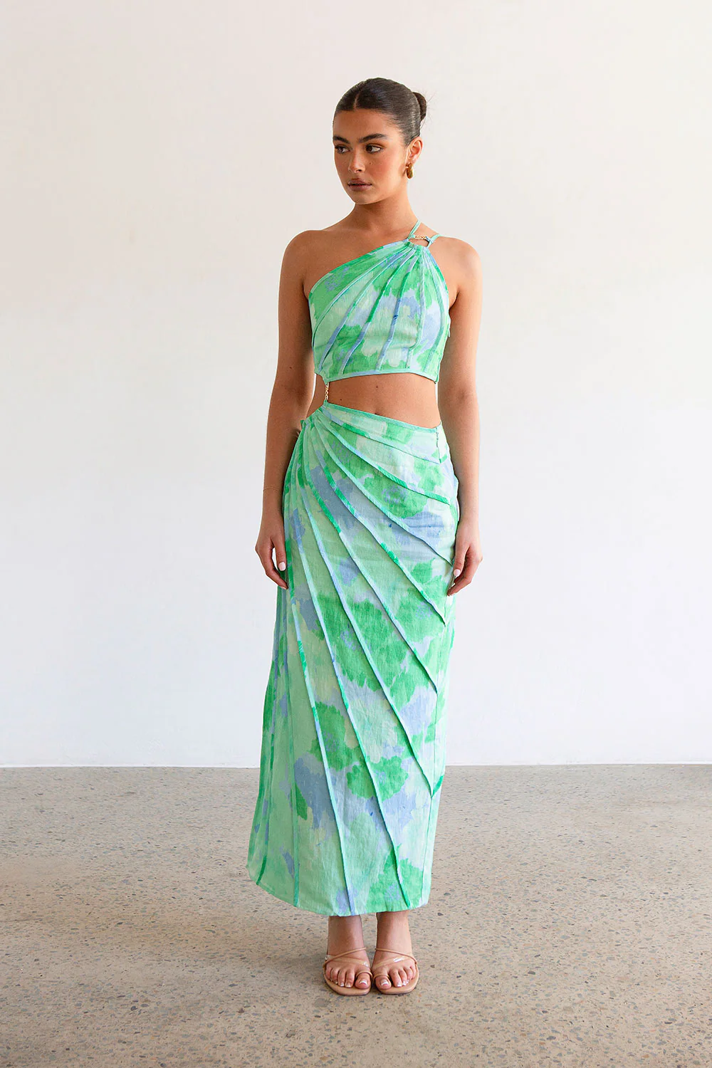 SAMPLE-Jaliyah Dress - Blue Gerbera - Image 13