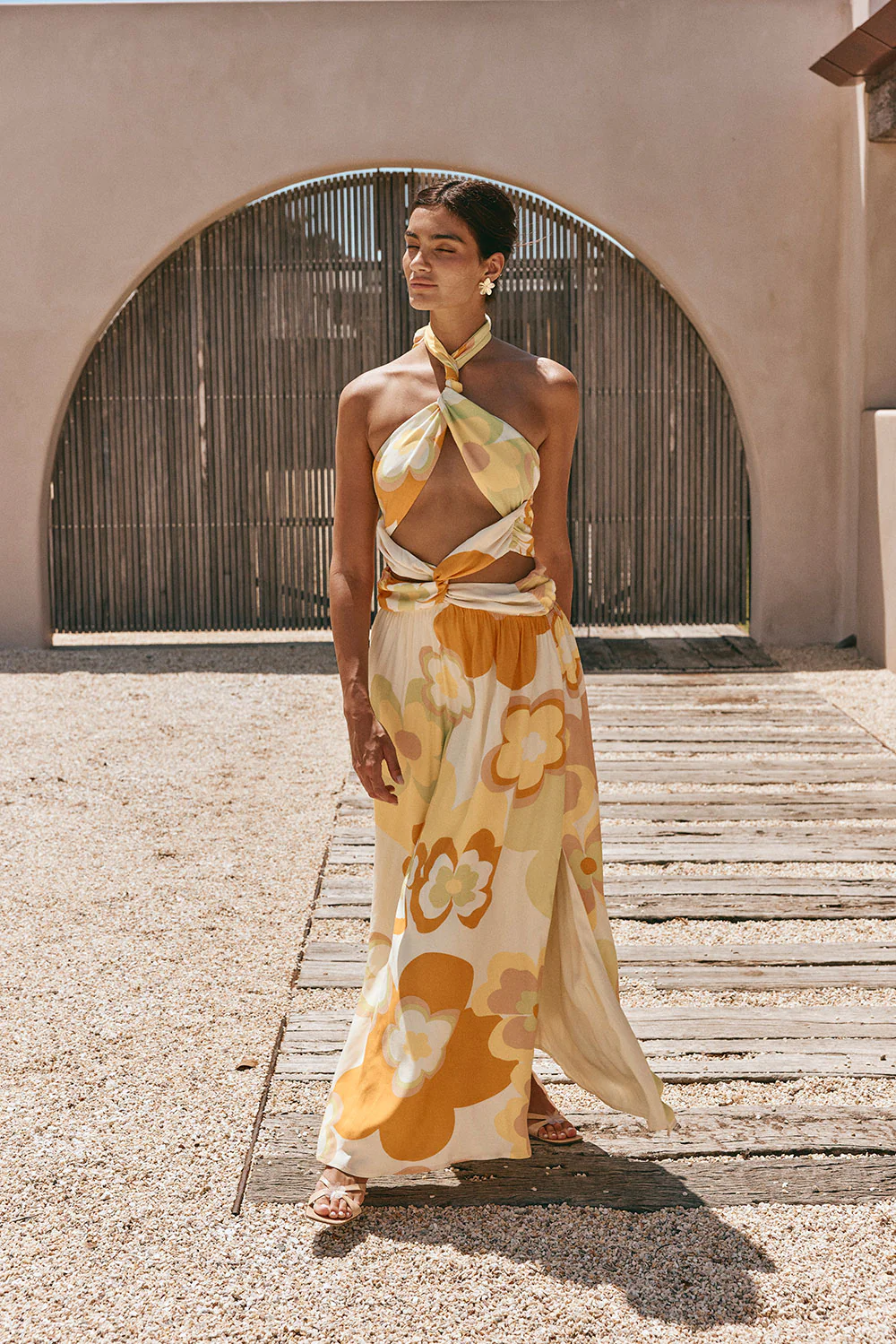 SAMPLE-Jorah Maxi Dress - Retro Bloom - Image 3