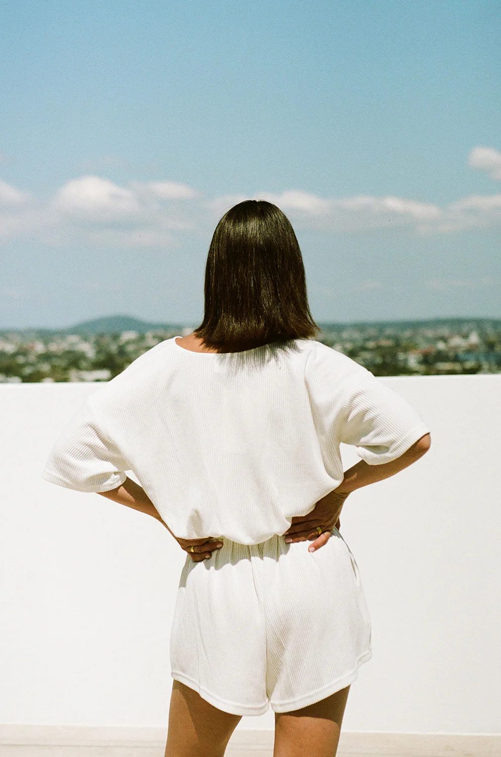 SAMPLE-Juniper Playsuit - White - Image 5