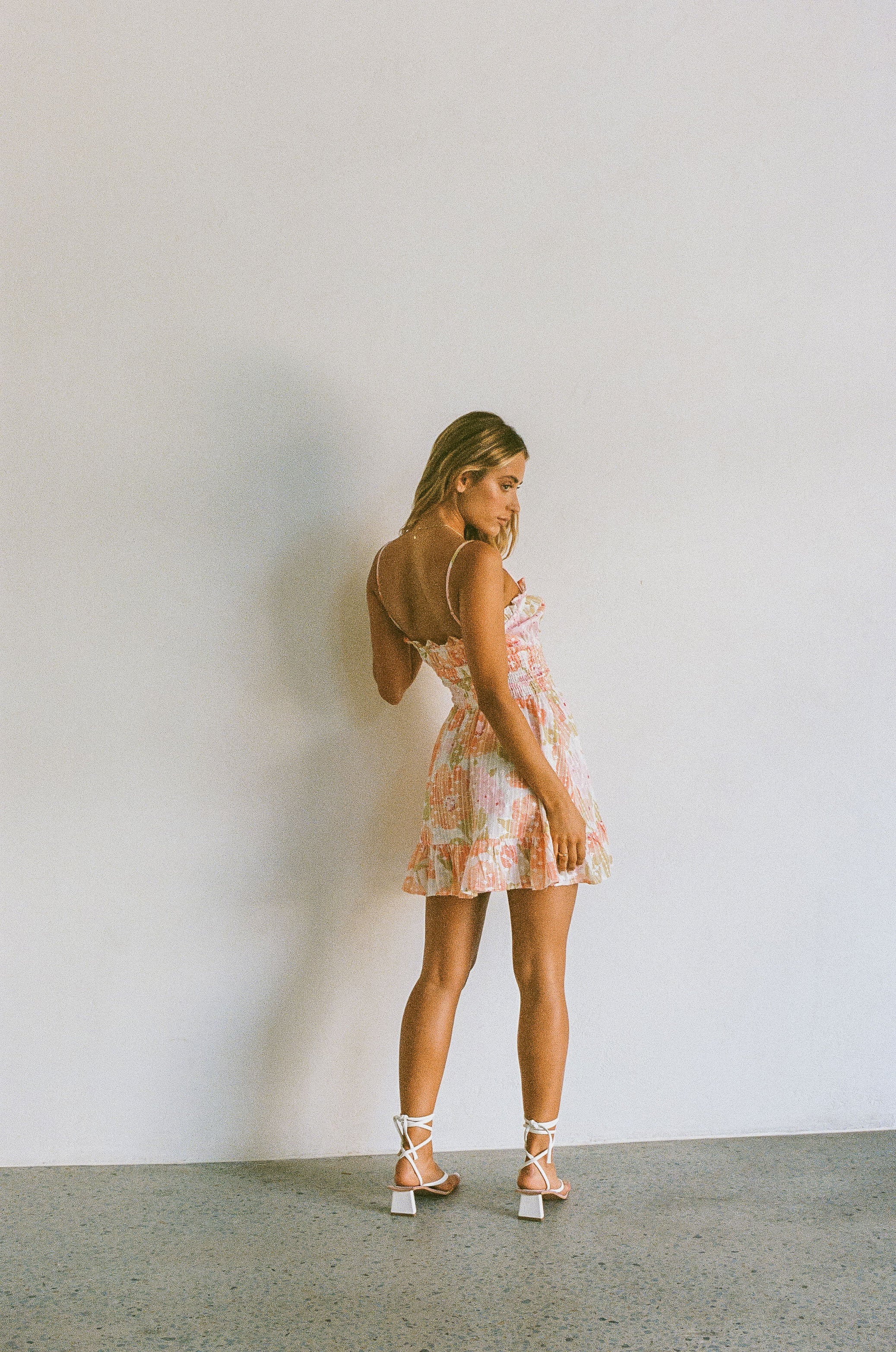 SAMPLE-Karolina Shirred Dress - Image 10