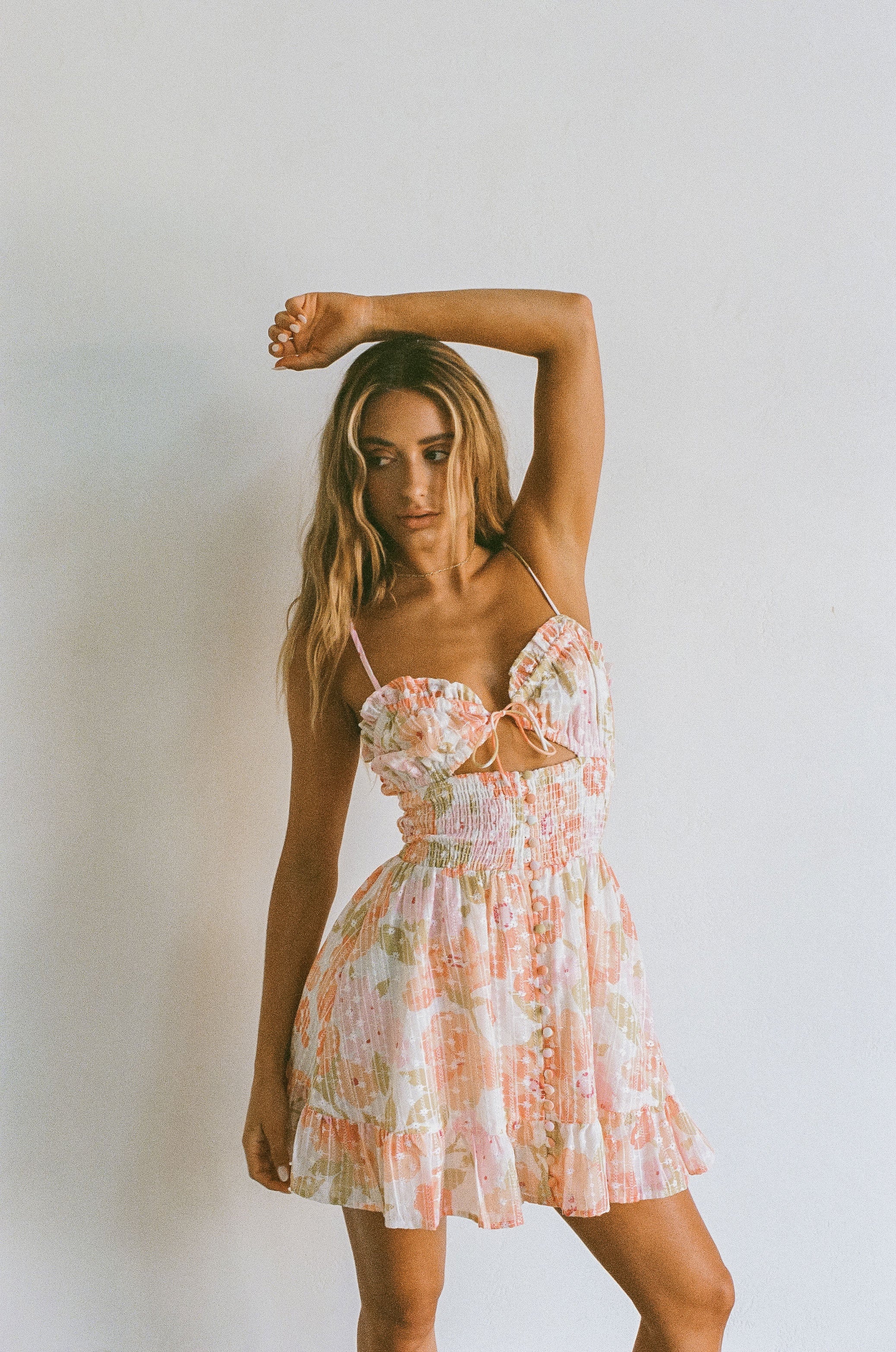 SAMPLE-Karolina Shirred Dress - Image 2