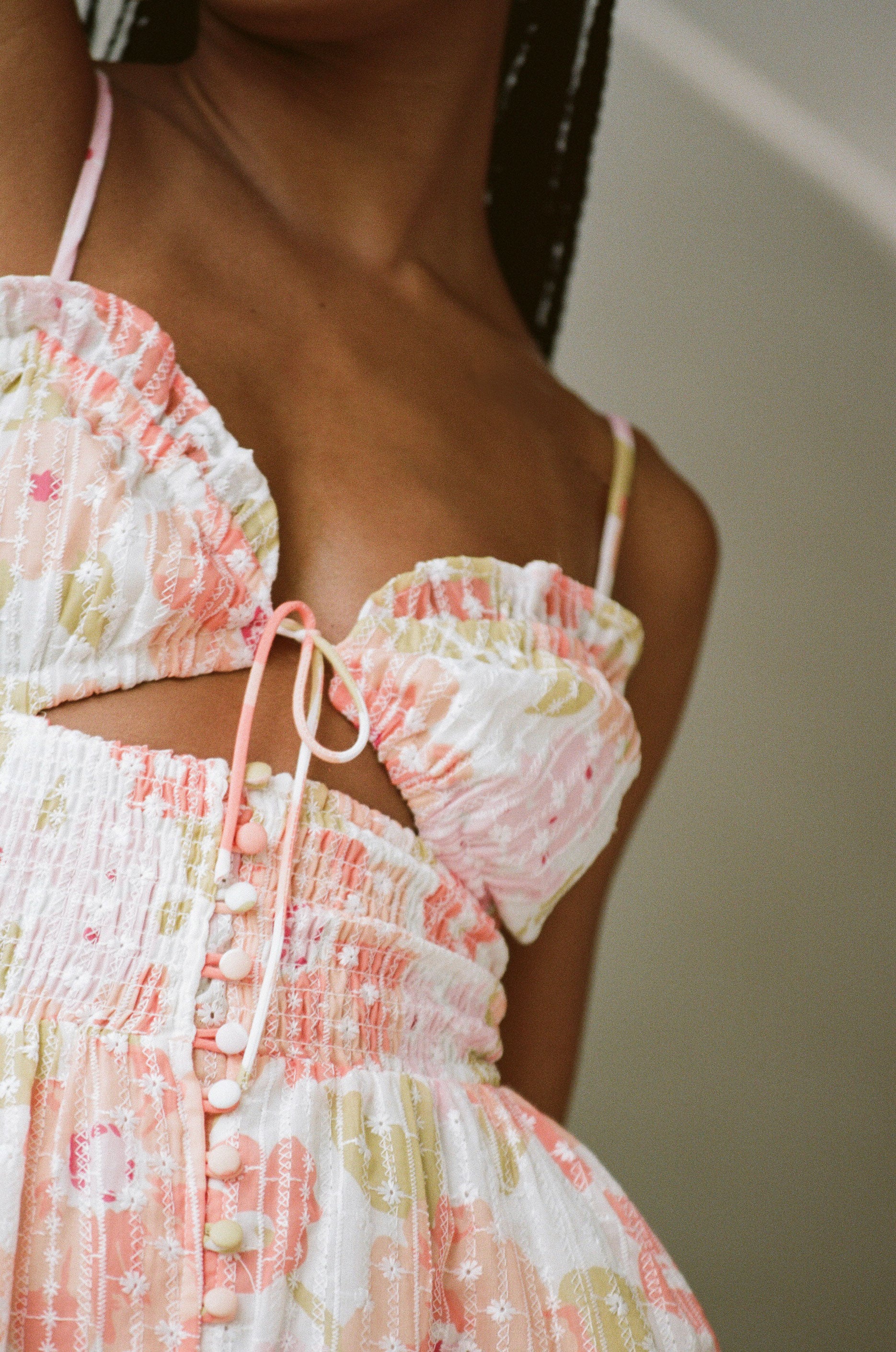 SAMPLE-Karolina Shirred Dress - Image 4