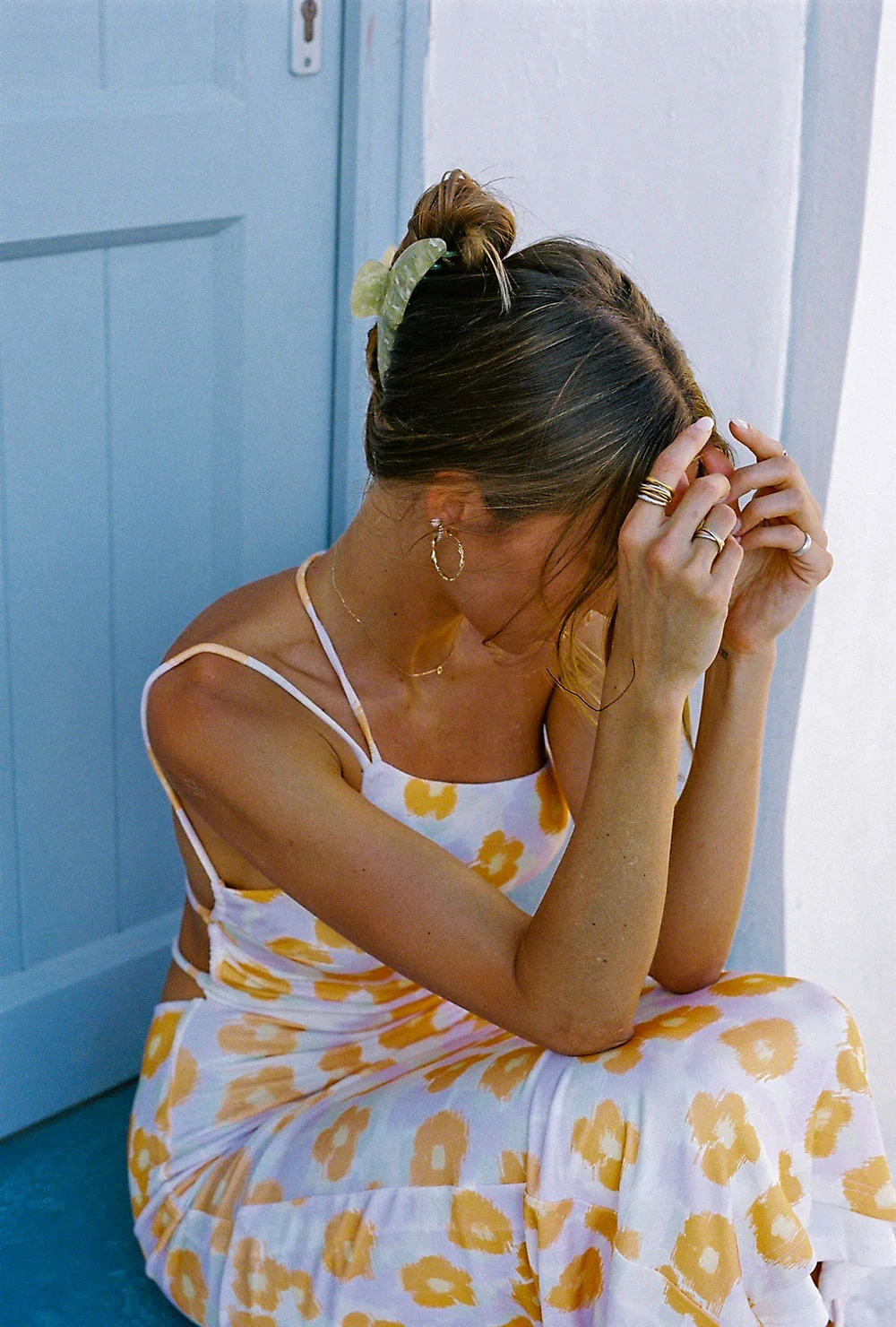 SAMPLE-Kika Dress - Smudge Floral - Image 6