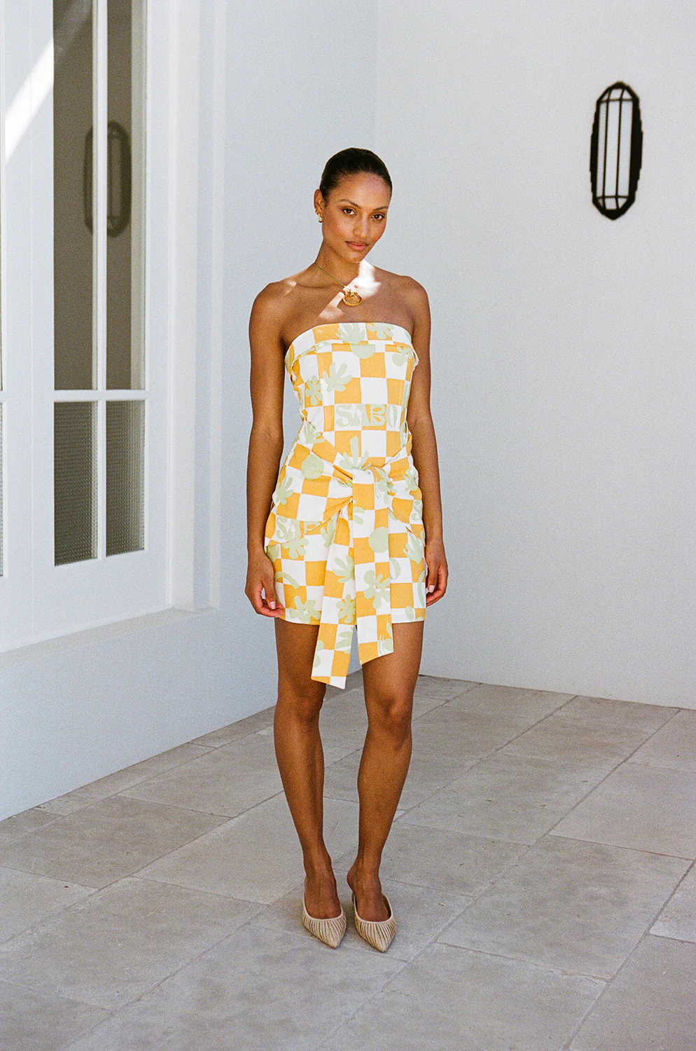 SAMPLE-Kingsley Dress - Sabo Checkerboard - Image 2
