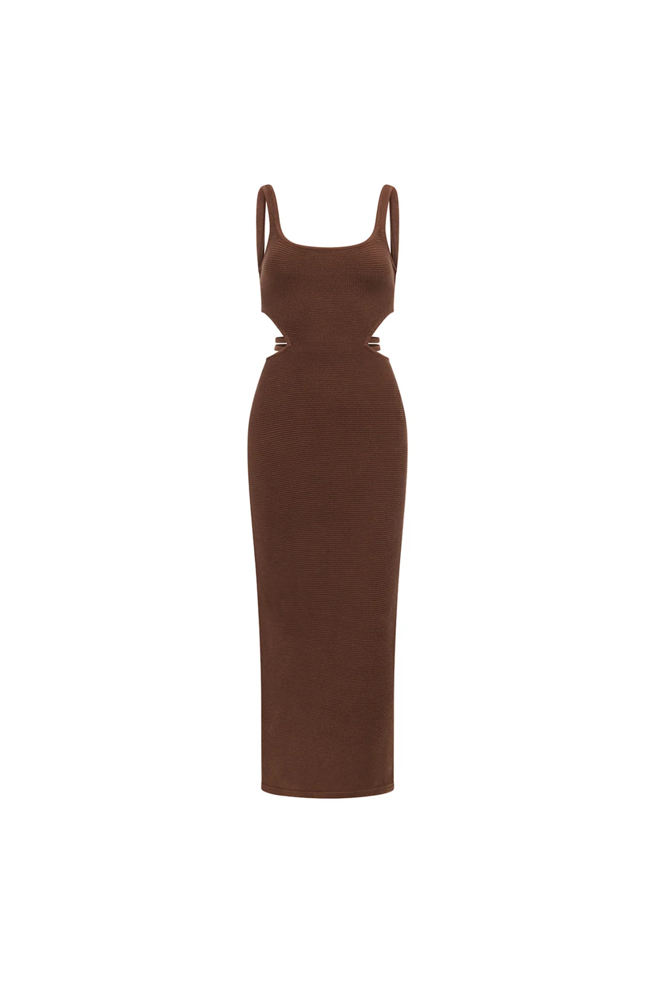 SAMPLE-London Knit Dress - Chocolate - Image 6