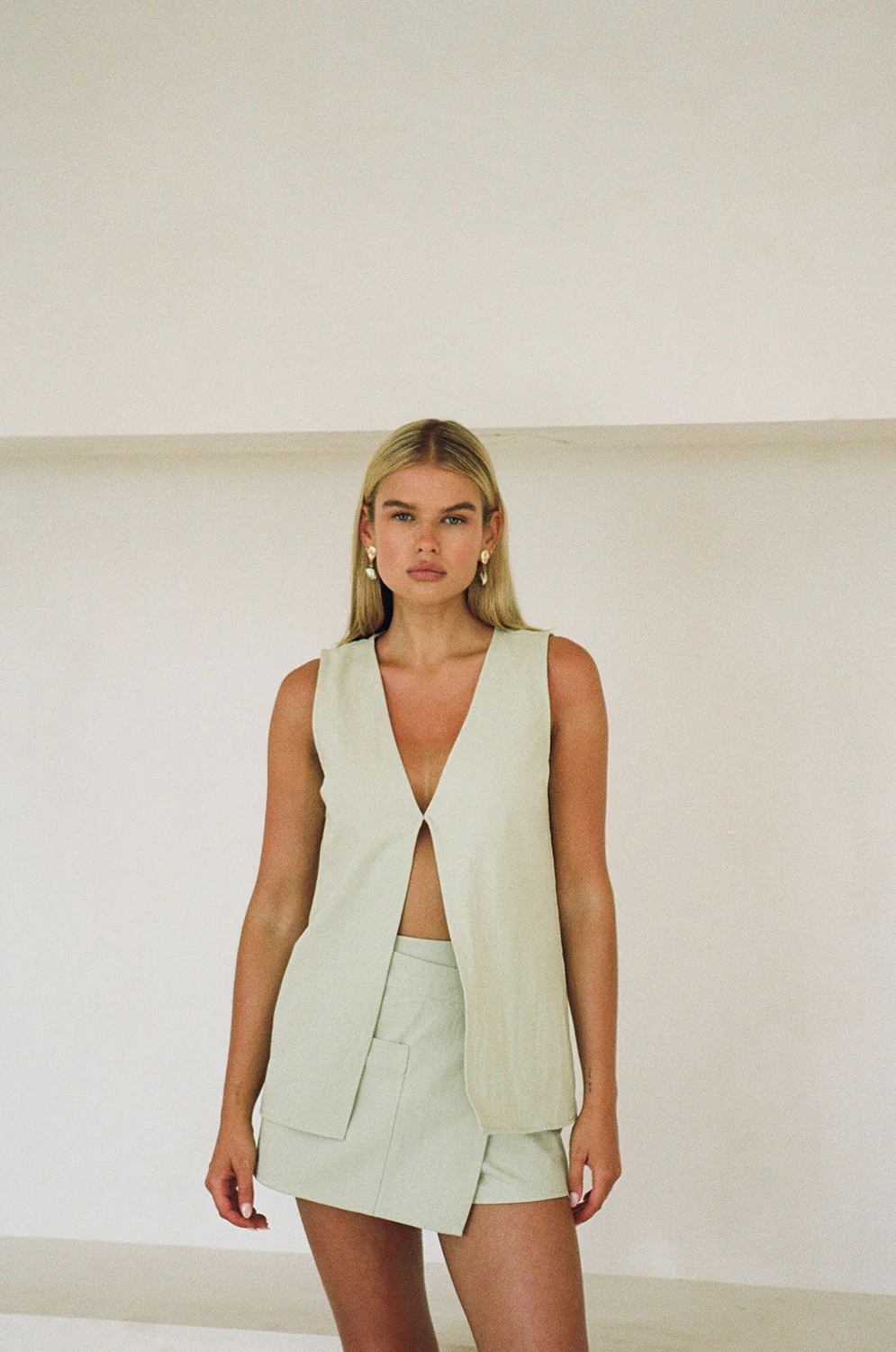 SAMPLE-Loralei Skort - Mint - Image 5