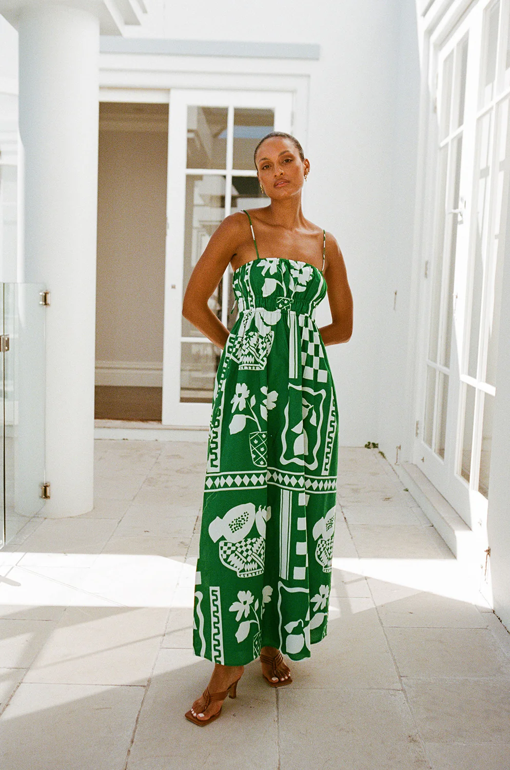 SAMPLE-Maia Dress - Lemoni Green - Image 2