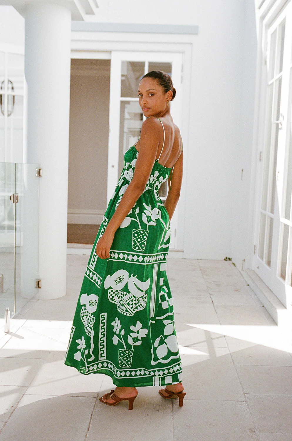 SAMPLE-Maia Dress - Lemoni Green - Image 4