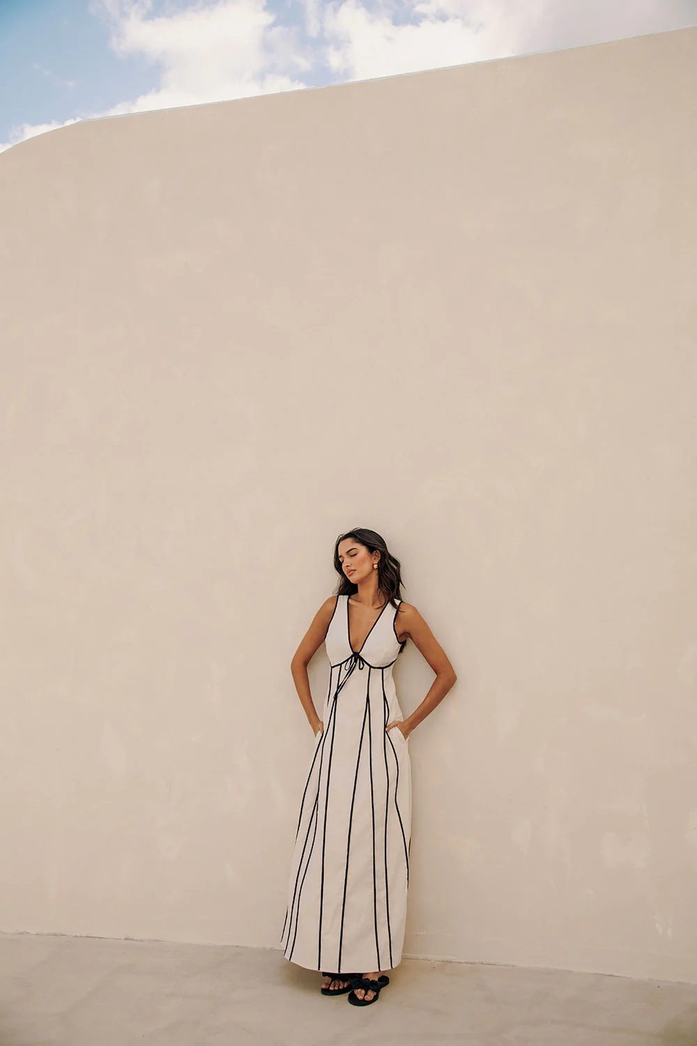 SAMPLE-Maylin Dress - Cream - Image 4