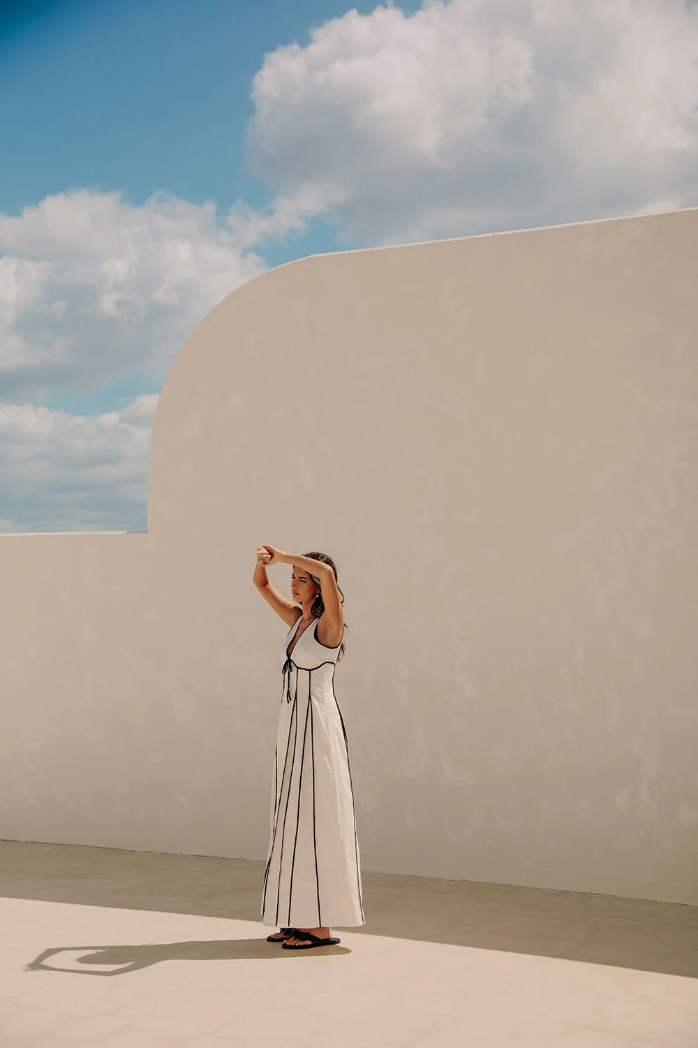 SAMPLE-Maylin Dress - Cream - Image 5