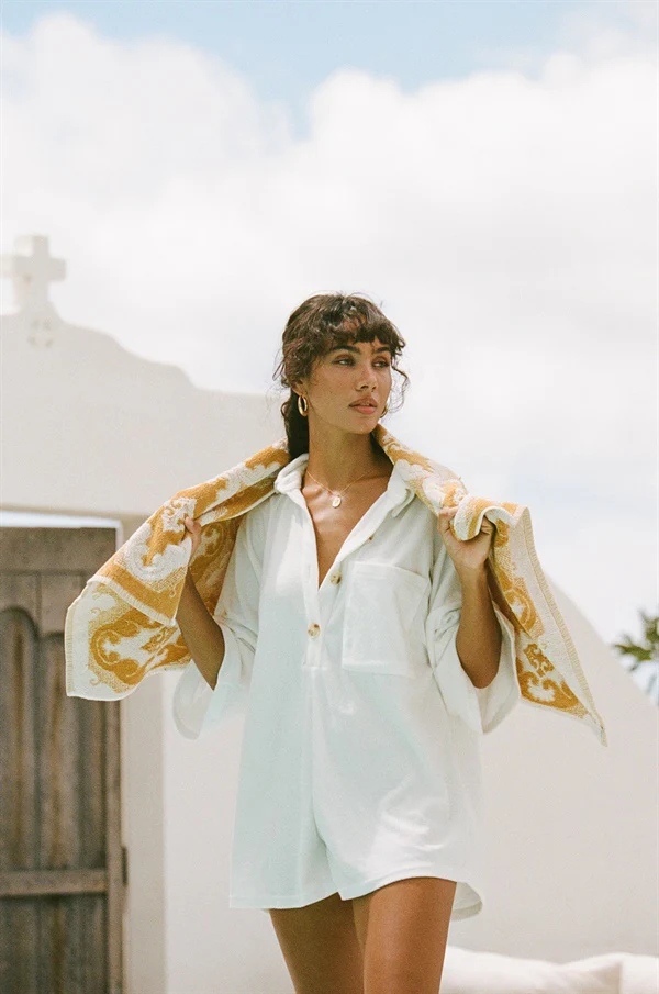 SAMPLE-Milena Playsuit - White - Image 2