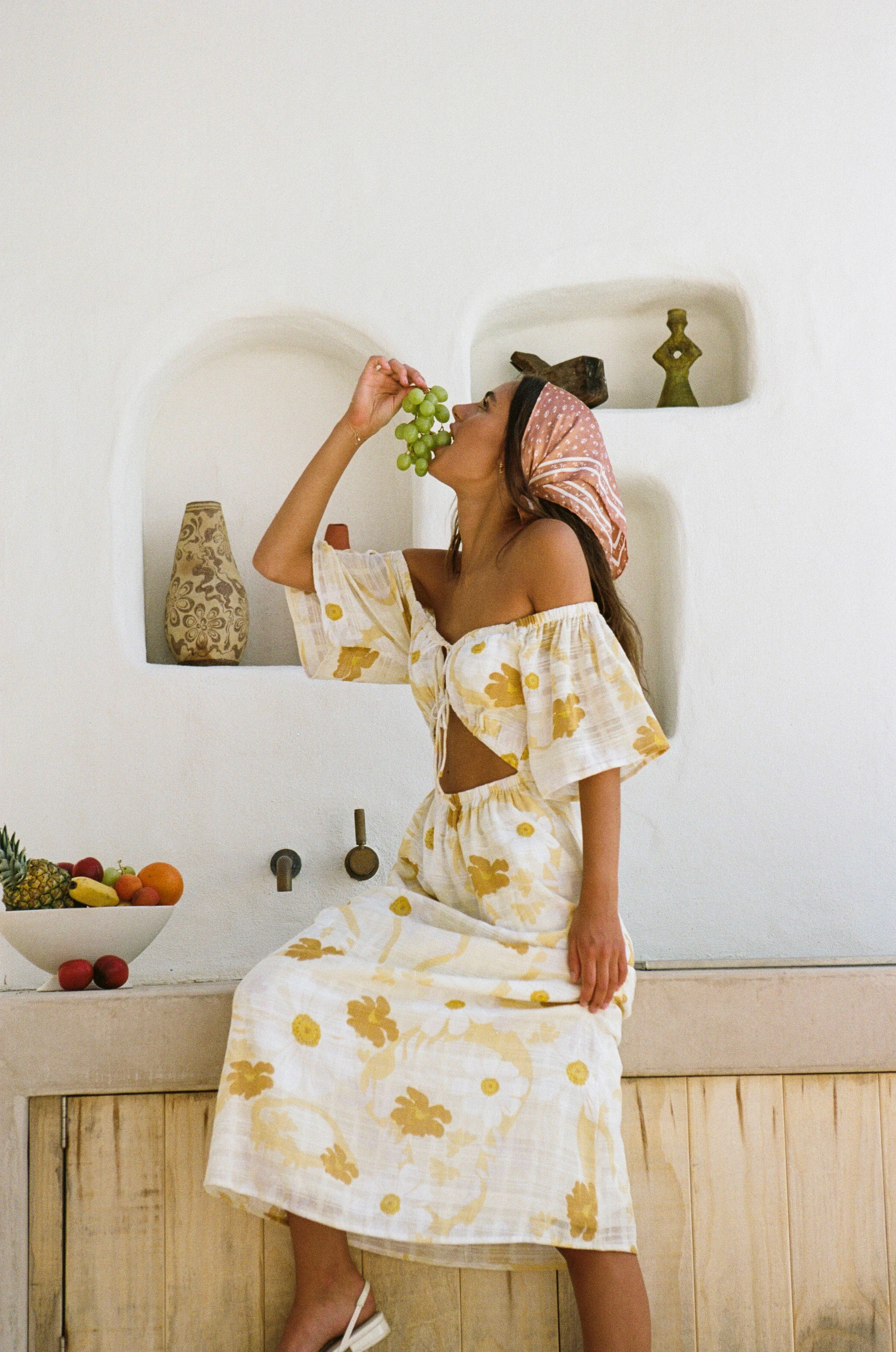 SAMPLE-Off Shoulder Nalu Dress - Image 4