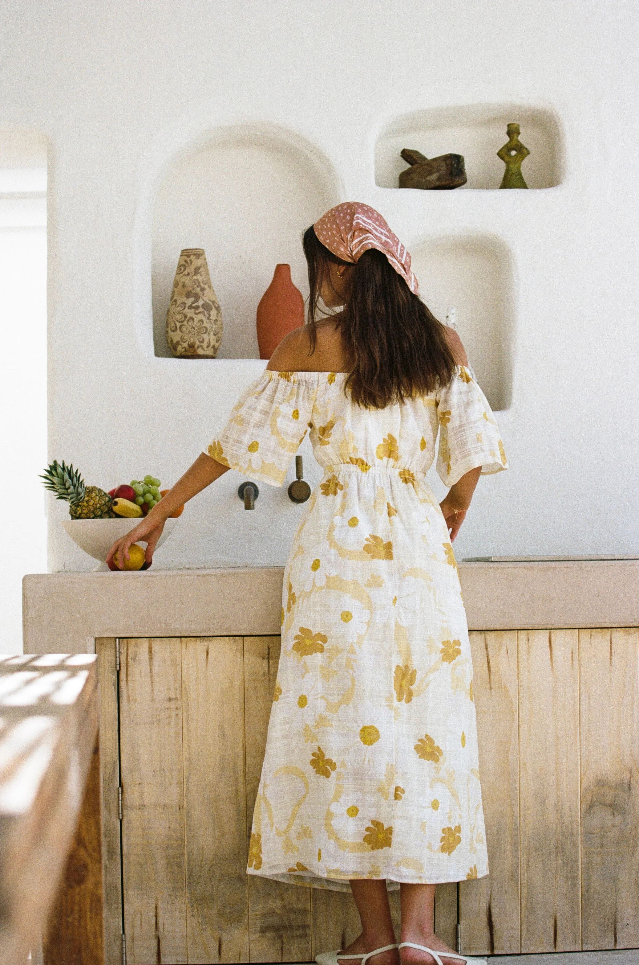 SAMPLE-Off Shoulder Nalu Dress - Image 7