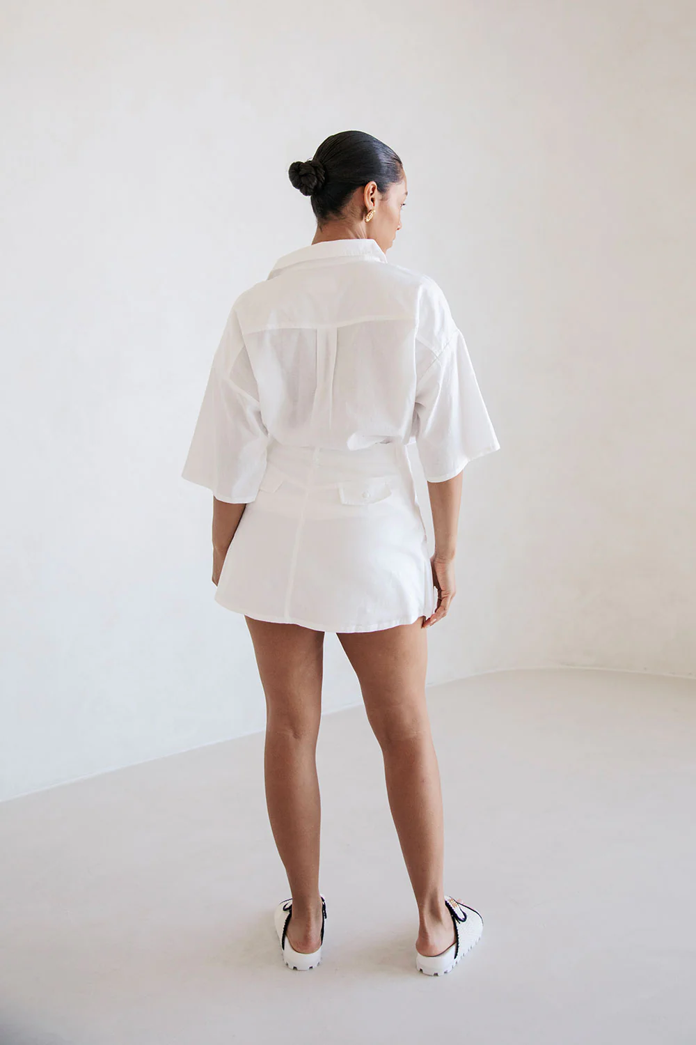 SAMPLE-Paige Skort - White - Image 5