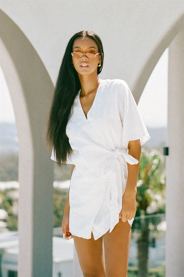 SAMPLE-Presley Wrap Dress - Image 5