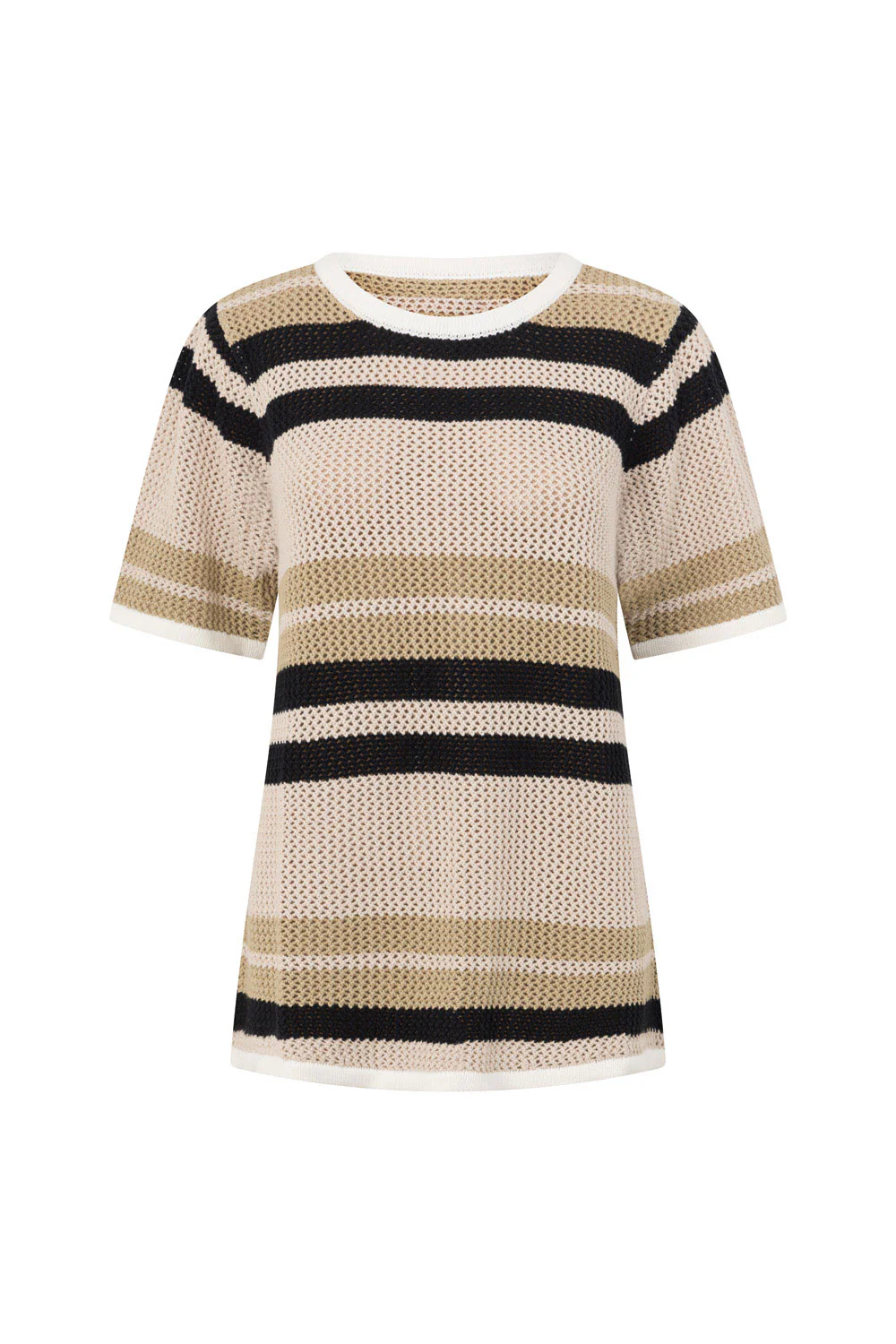 SAMPLE-Quinn Stripe Top - Tan - Image 5