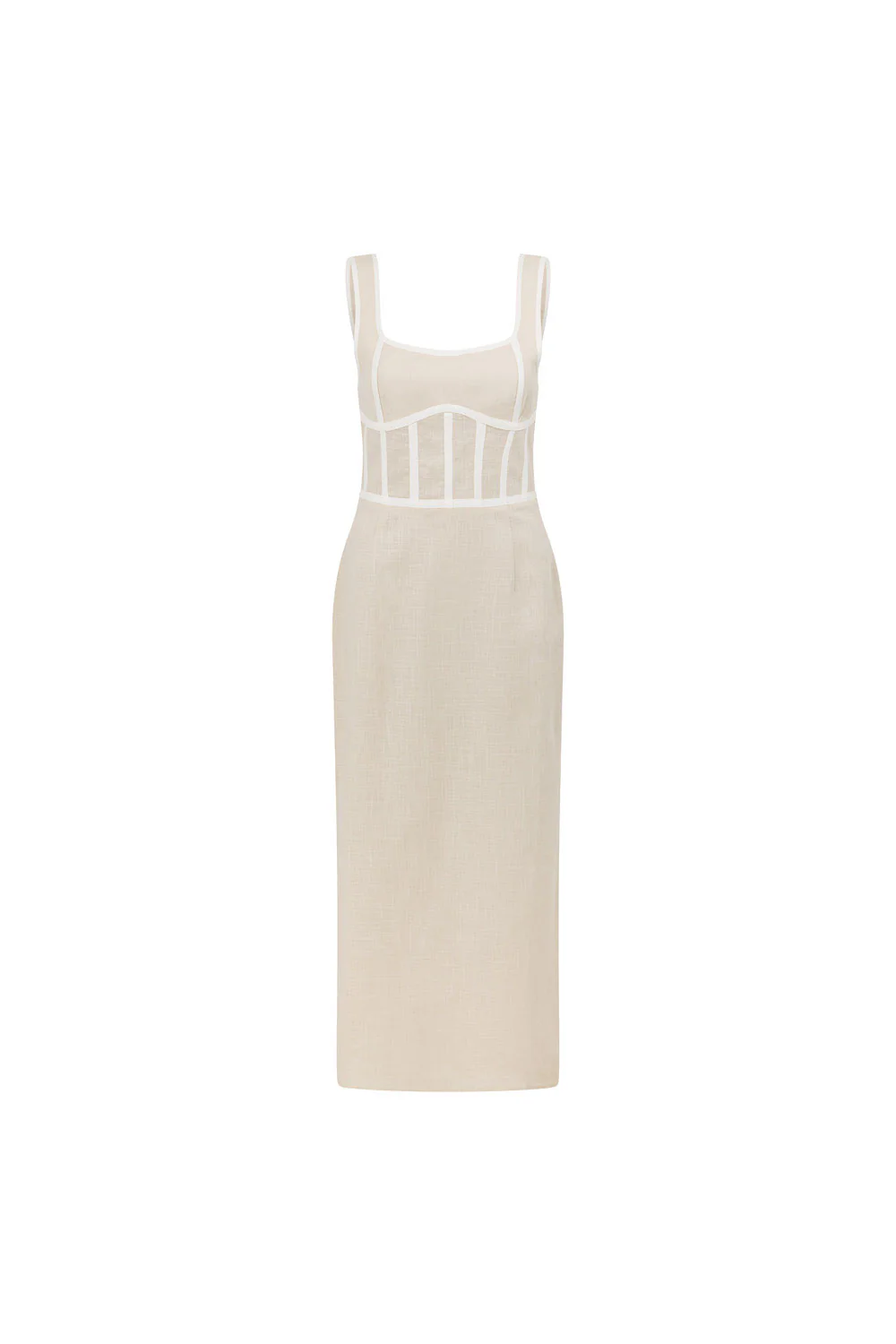 SAMPLE-Ricardo Midi Dress - Stone - Image 9