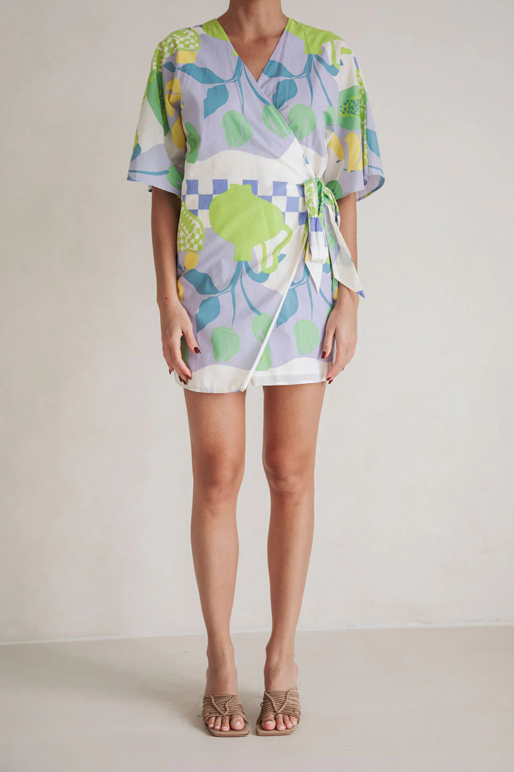 SAMPLE-Scarlett Wrap Dress - Dolce Verde - Image 2