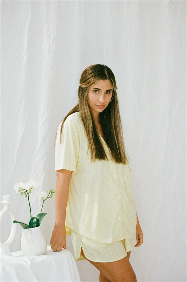 SAMPLE-Siesta PJ Top - Lemon - Image 4