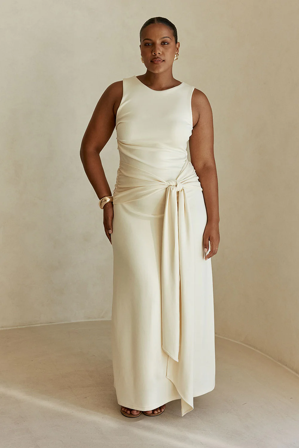 SAMPLE-Soleia Dress - Lemon Sorbet - Image 3