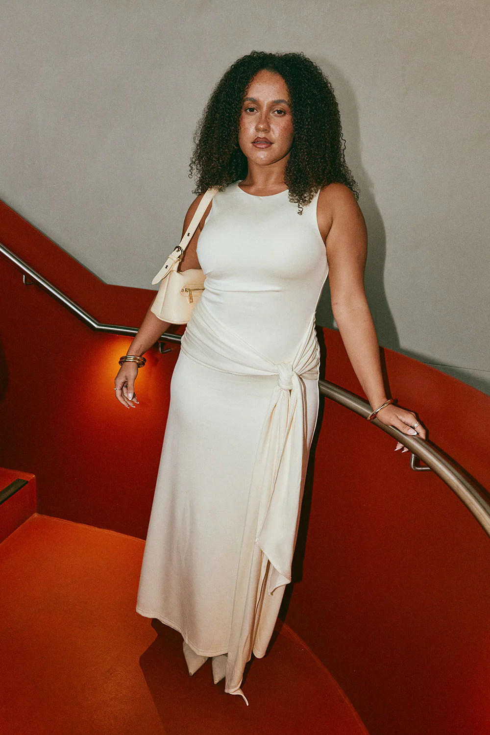 SAMPLE-Soleia Dress - Lemon Sorbet - Image 4