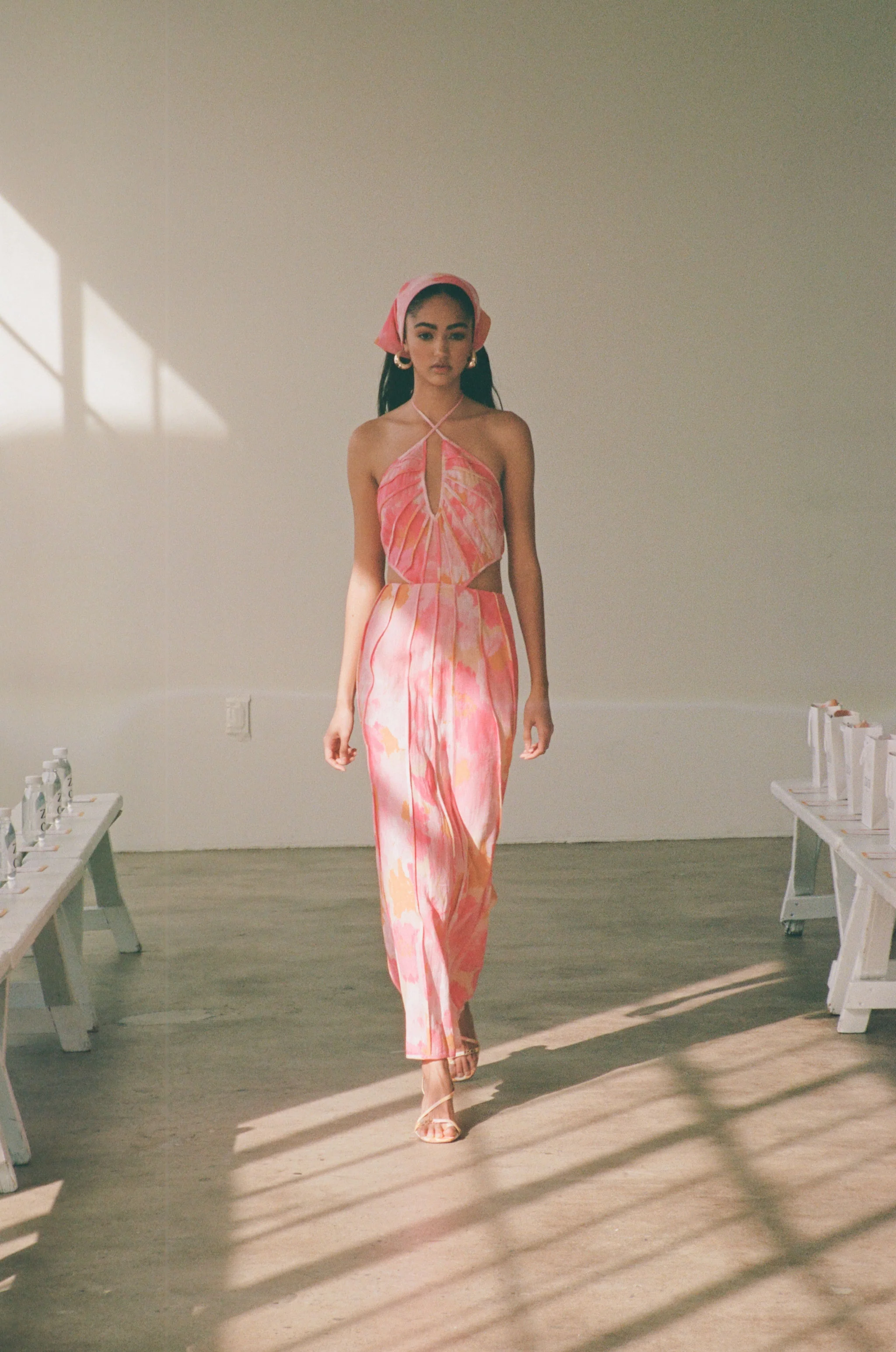 SAMPLE-Tallulah Midi Dress - Pink Gerbera - Image 5