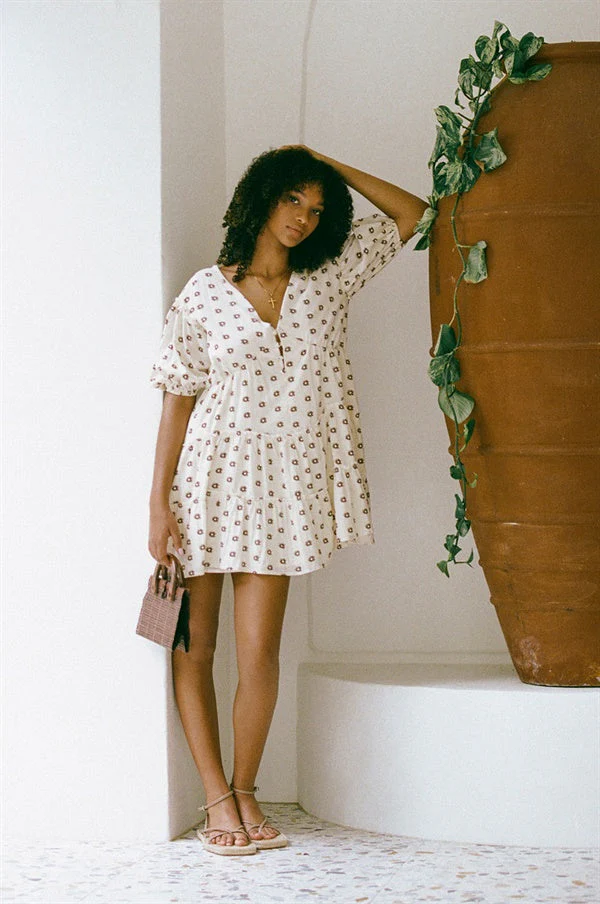 SAMPLE-Tarelle Dress - Dusty Floral - Image 3