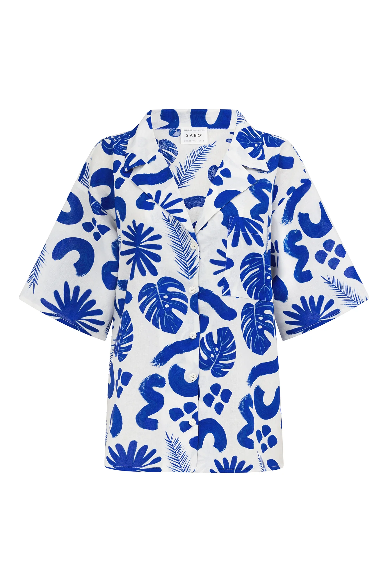 SAMPLE-Thessy Top - Blue Leaf - Image 5