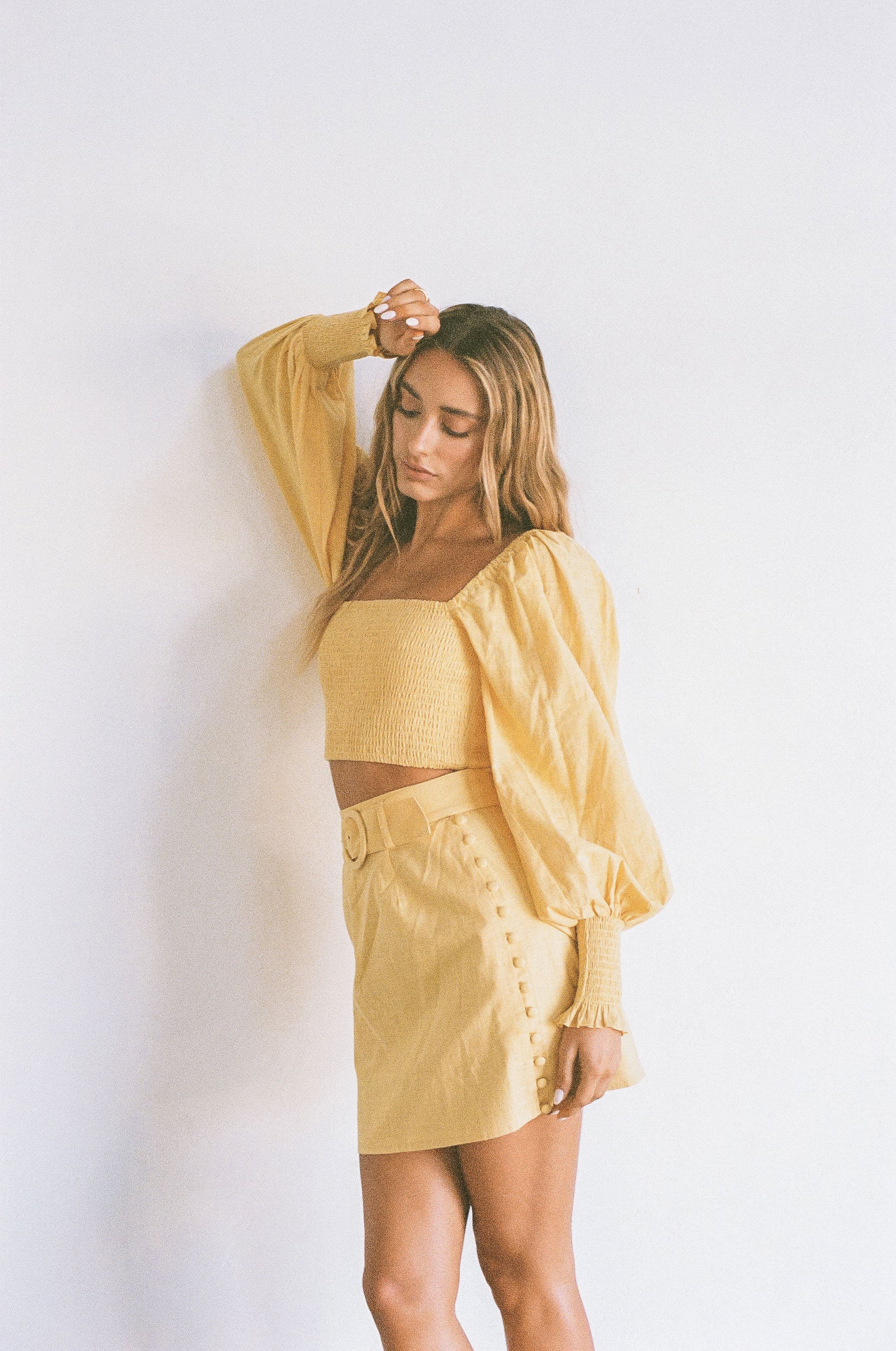 SAMPLE-Tuscany Shirred Top - Image 8