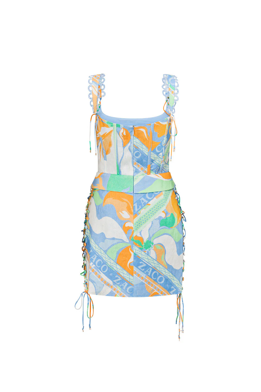 SAMPLE-Tyra Lace Up Dress - Calista Aliza - Image 12