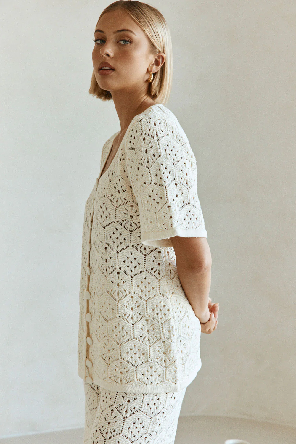 SAMPLE-Umiko Top - Cream - Image 4