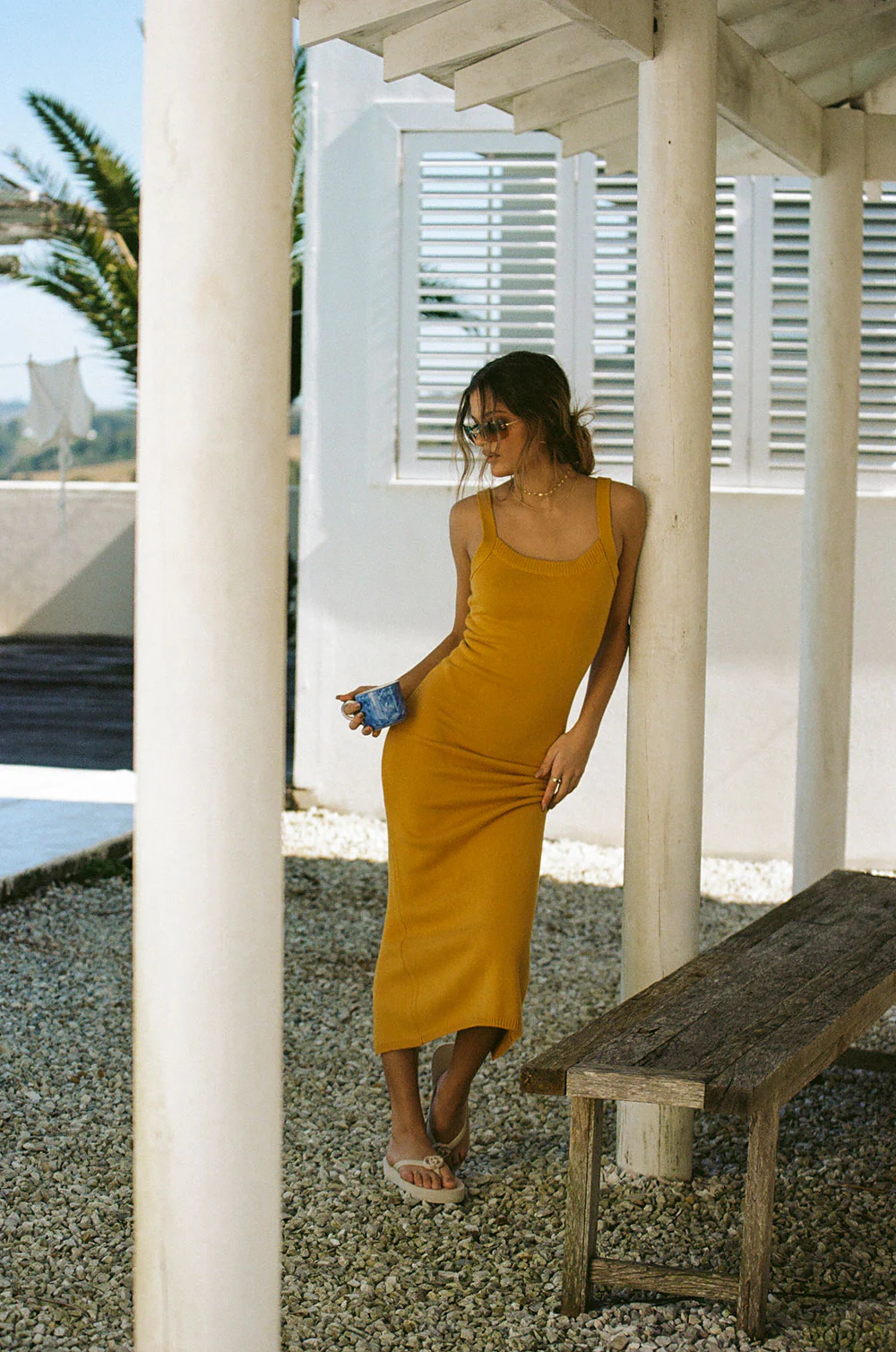 SAMPLE-Vallie Midi Dress - Honey - Image 5