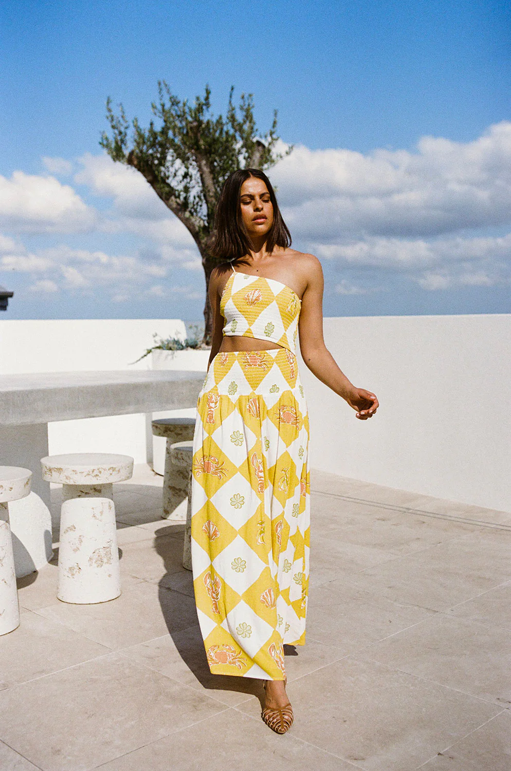 SAMPLE-Venetian Maxi Dress - Oceano Yellow - Image 3