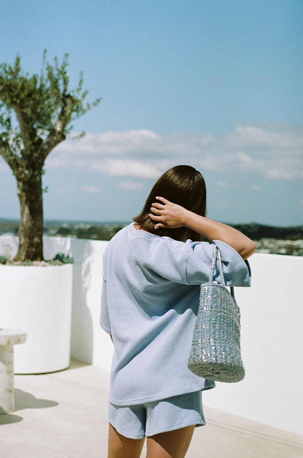 SAMPLE-Wanderer Top - Cornflour - Image 5