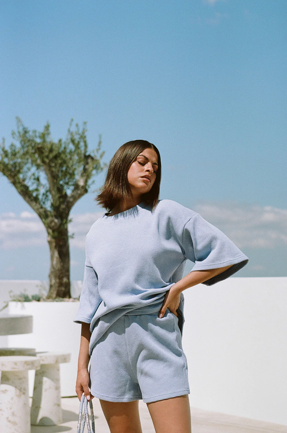 SAMPLE-Wanderer Top - Cornflour - Image 7
