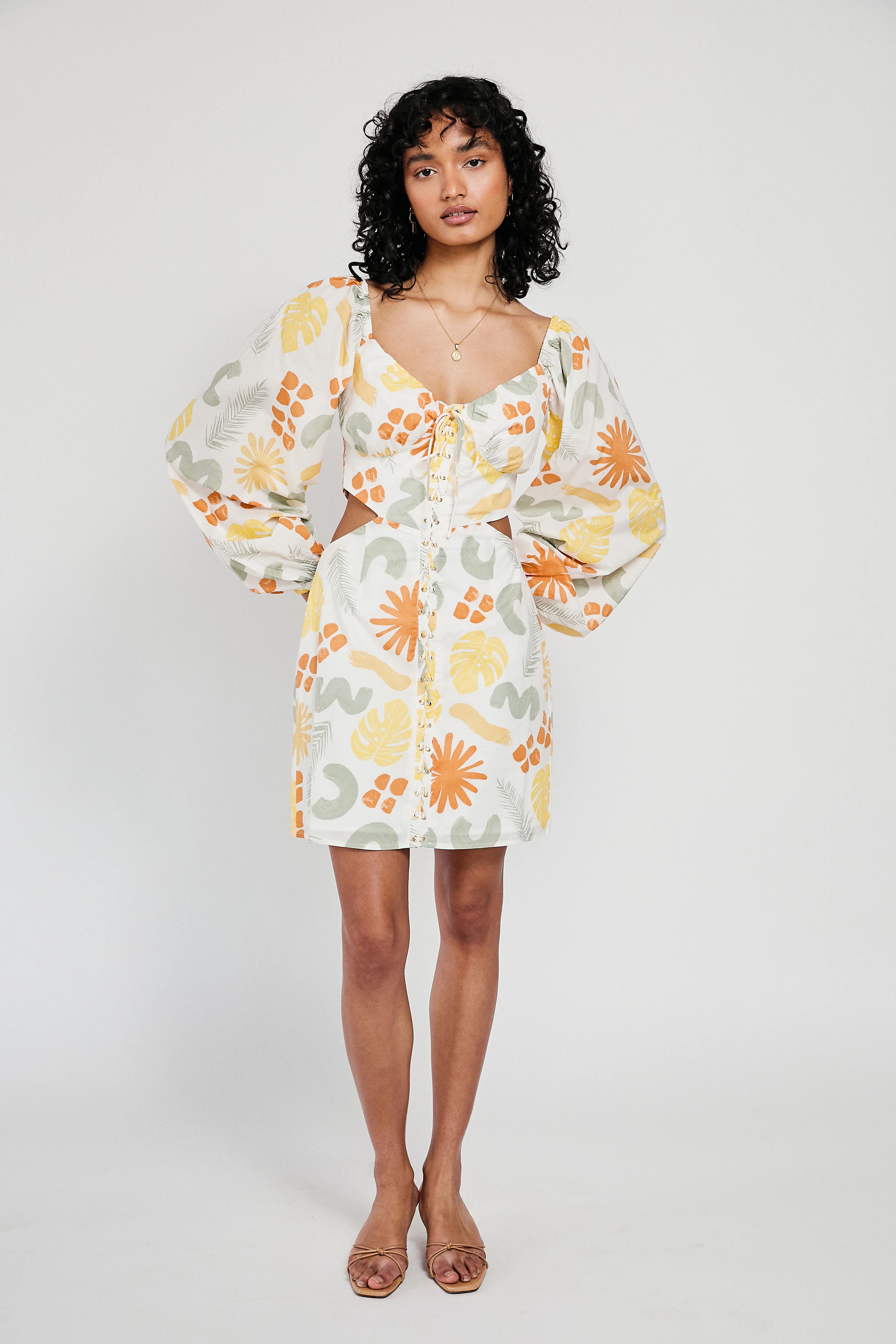 SAMPLE-Willa Dress - Desert Leaf - Image 6