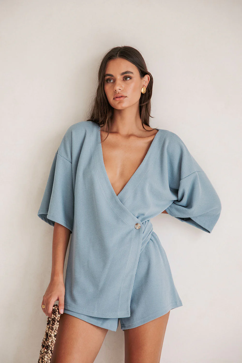 SAMPLE-Wyatt Top - Blue - Image 2