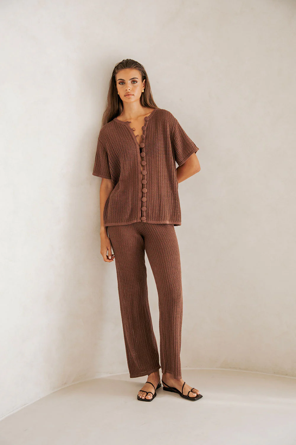 SAMPLE-Zayna Top - Chocolate - Image 2