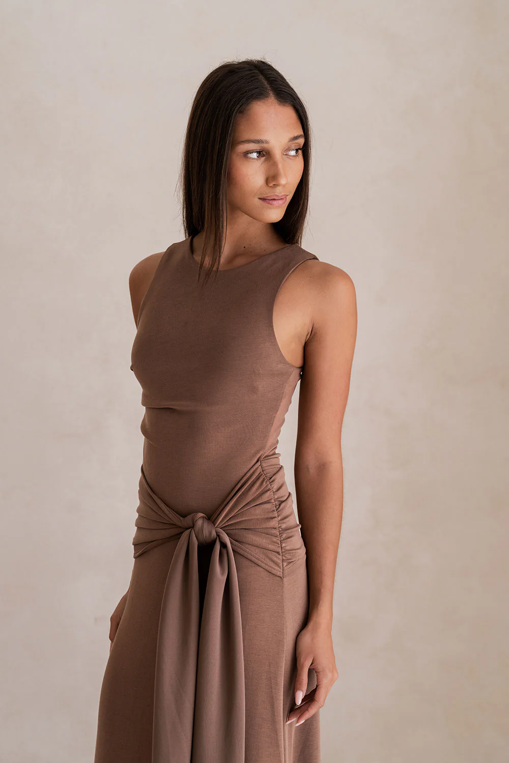 Soleia Dress - Chocolate - Image 5