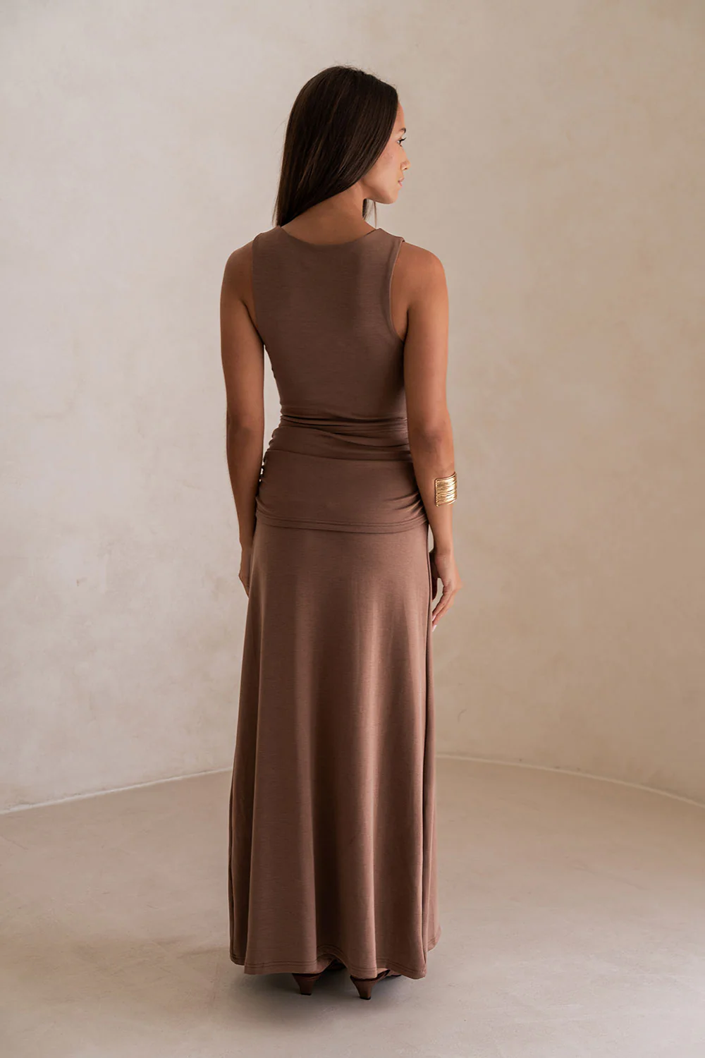 Soleia Dress - Chocolate - Image 6