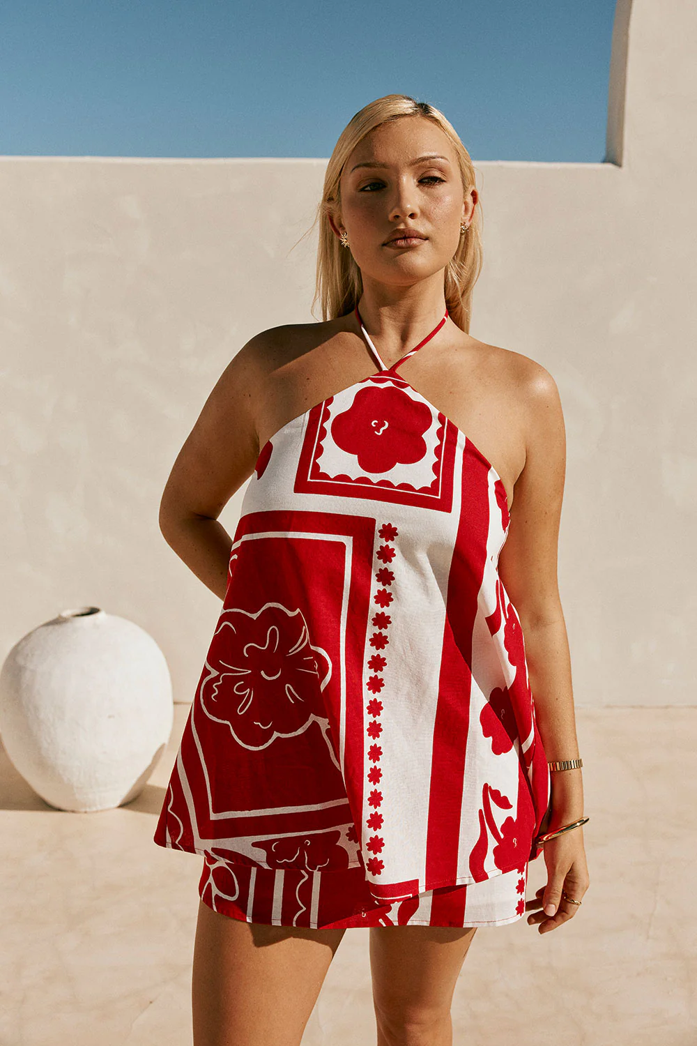 Tamsin Dress - Red Voyage - Image 5