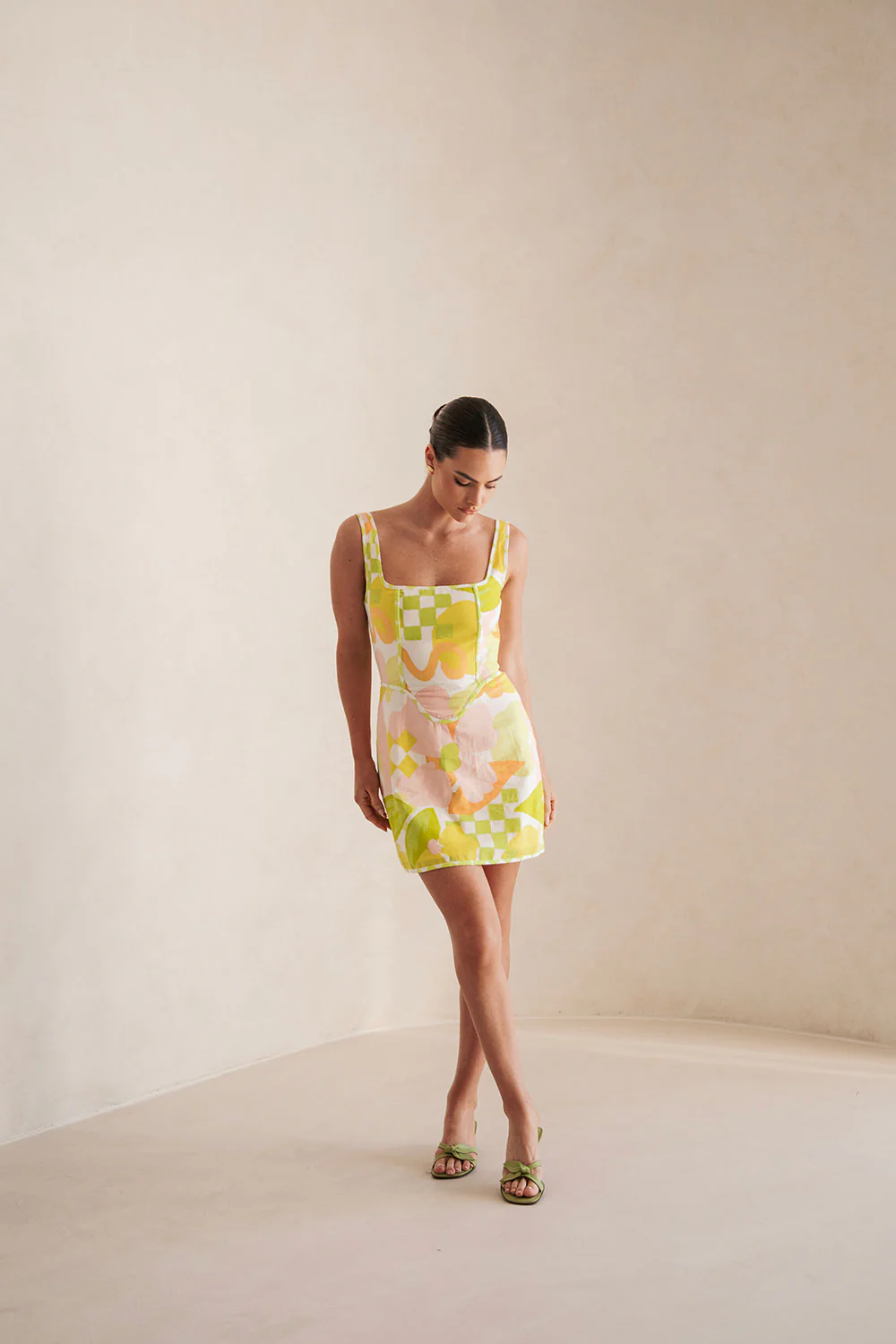 Tyler Dress - Checker Floral - Image 4