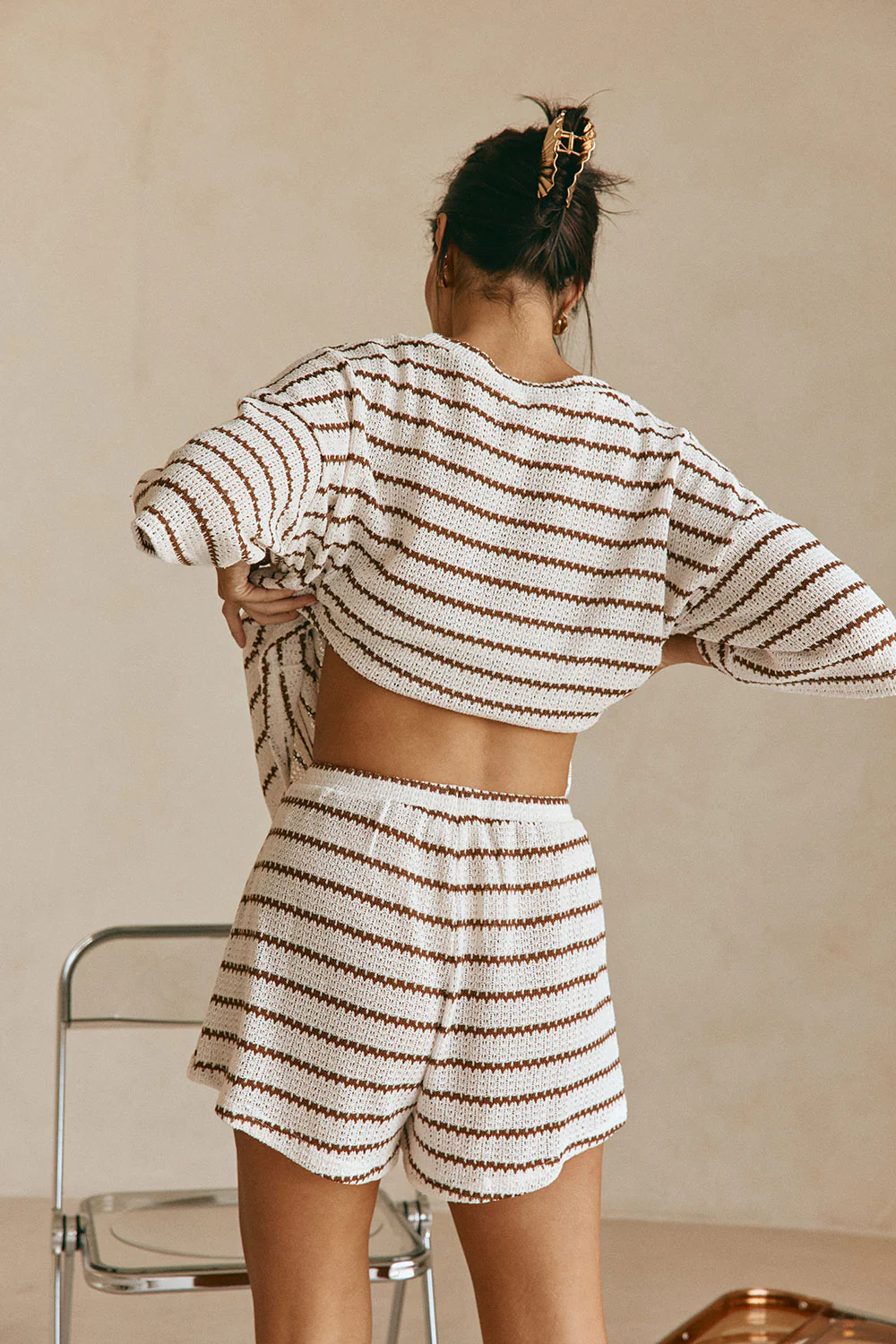 Wanderer Shorts - Chocolate Stripe - Image 5